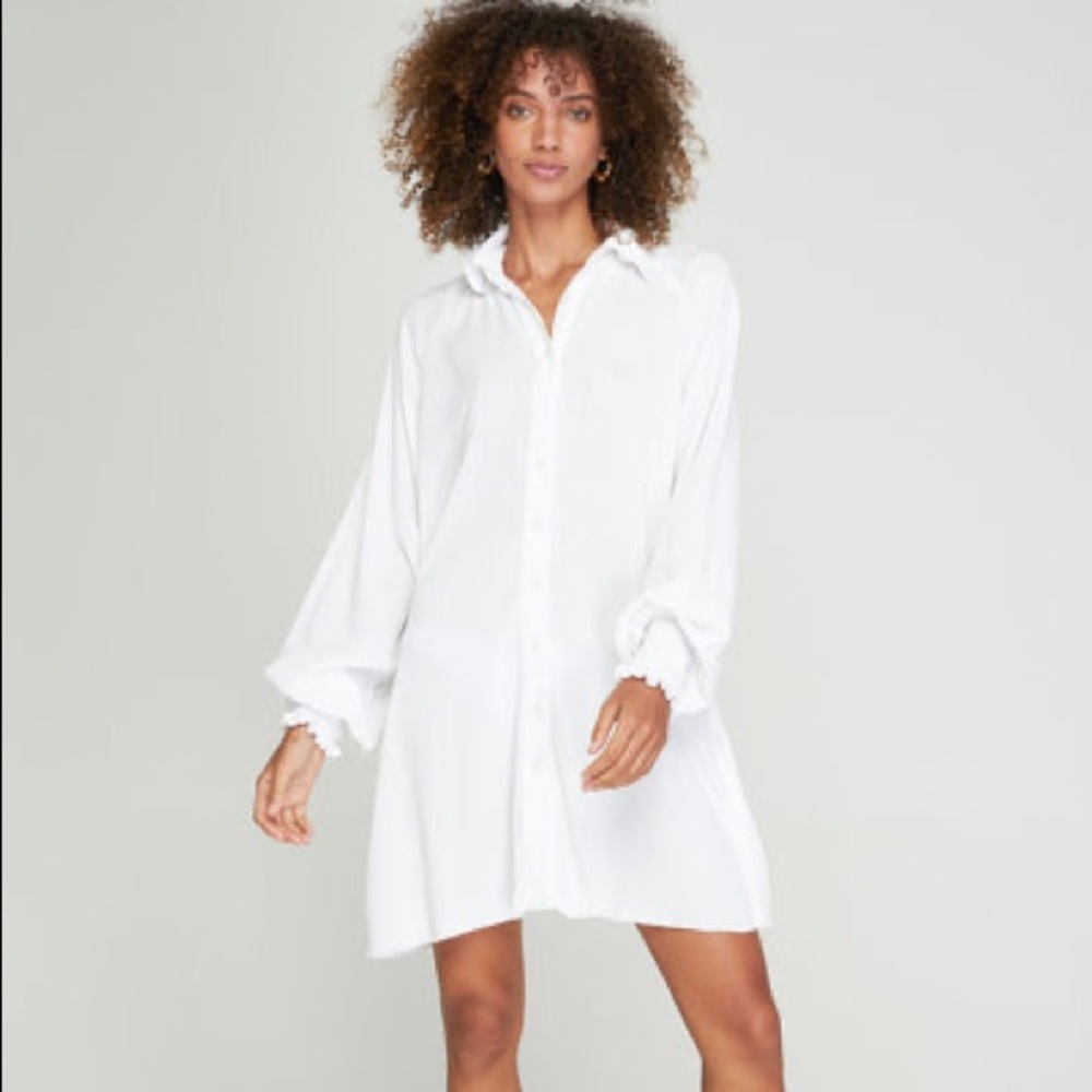 Rue Stiic white loose shirt dress - Picture 2 of 2